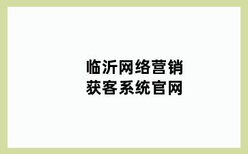 临沂网络营销获客系统官网