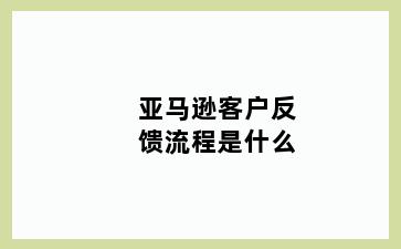 亚马逊客户反馈流程是什么