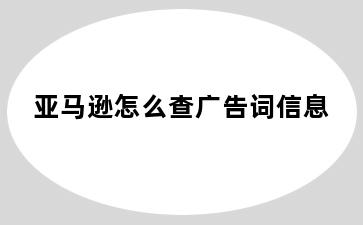 亚马逊怎么查广告词信息