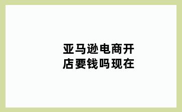 亚马逊电商开店要钱吗现在