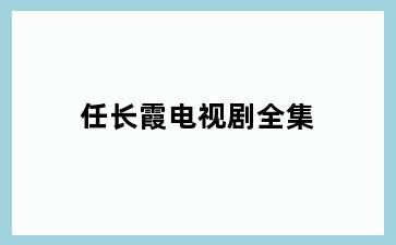 任长霞电视剧全集