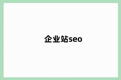 企业站seo