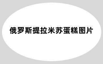 俄罗斯提拉米苏蛋糕图片