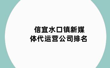 信宜水口镇新媒体代运营公司排名