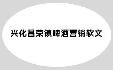 兴化昌荣镇啤酒营销软文