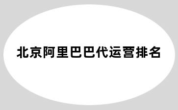 北京阿里巴巴代运营排名