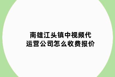 南雄江头镇中视频代运营公司怎么收费报价