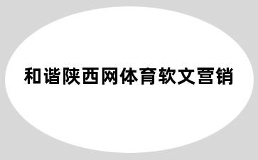 和谐陕西网体育软文营销