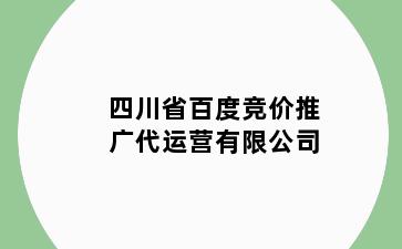 四川省百度竞价推广代运营有限公司