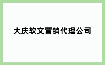 大庆软文营销代理公司