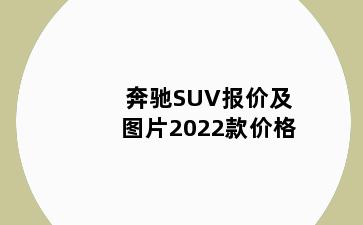 奔驰SUV报价及图片2022款价格