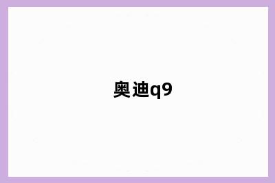 奥迪q9