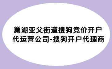 巢湖亚父街道搜狗竞价开户代运营公司-搜狗开户代理商