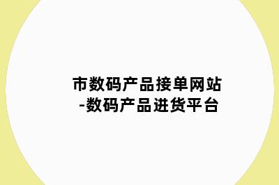 市数码产品接单网站-数码产品进货平台