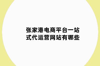 张家港电商平台一站式代运营网站有哪些