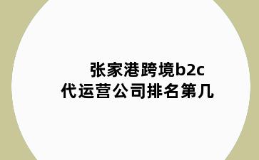 张家港跨境b2c代运营公司排名第几