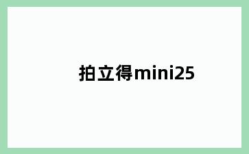 拍立得mini25