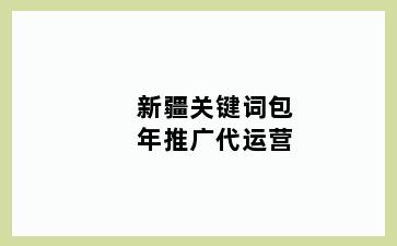 新疆关键词包年推广代运营