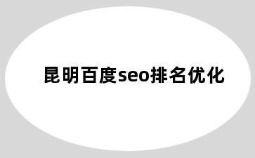 昆明百度seo排名优化