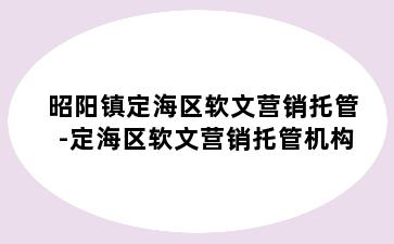 昭阳镇定海区软文营销托管-定海区软文营销托管机构