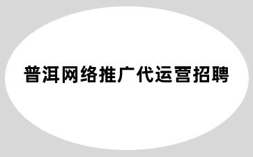 普洱网络推广代运营招聘