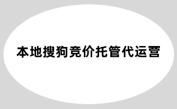 本地搜狗竞价托管代运营