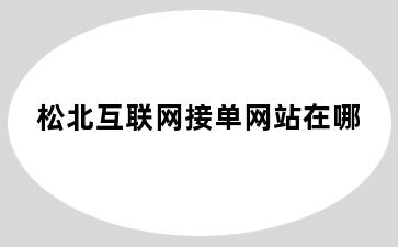 松北互联网接单网站在哪