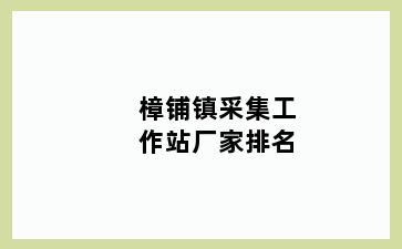 樟铺镇采集工作站厂家排名