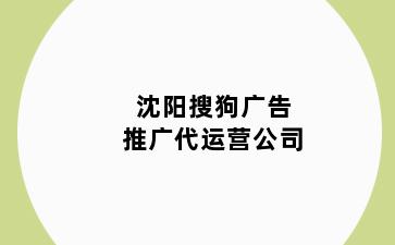 沈阳搜狗广告推广代运营公司