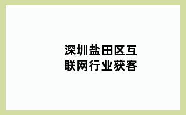 深圳盐田区互联网行业获客