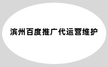 滨州百度推广代运营维护