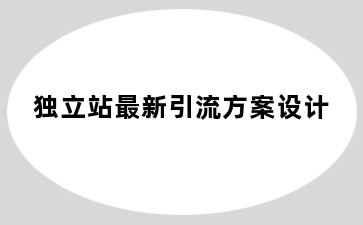 独立站最新引流方案设计