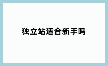 独立站适合新手吗