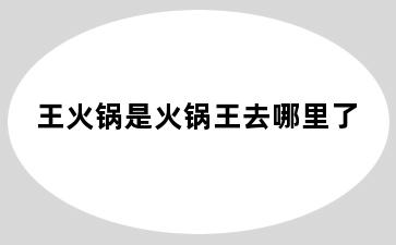 王火锅是火锅王去哪里了