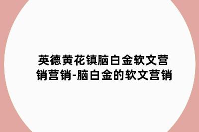 英德黄花镇脑白金软文营销营销-脑白金的软文营销