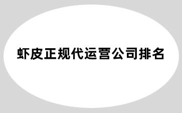 虾皮正规代运营公司排名