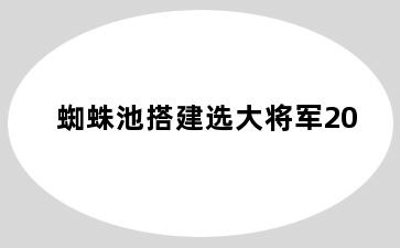 蜘蛛池搭建选大将军20