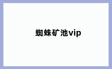 蜘蛛矿池vip