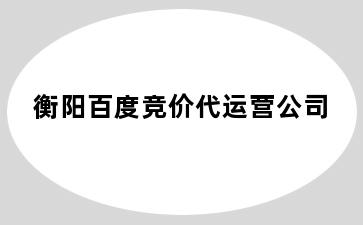 衡阳百度竞价代运营公司