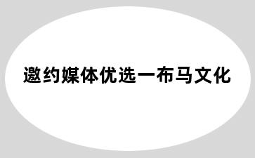 邀约媒体优选一布马文化