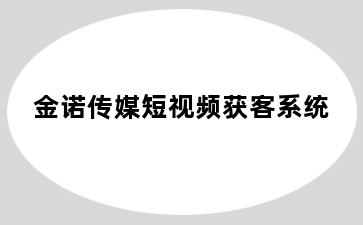 金诺传媒短视频获客系统