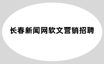 长春新闻网软文营销招聘