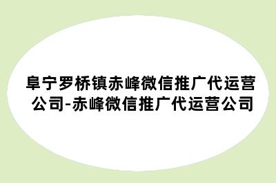 阜宁罗桥镇赤峰微信推广代运营公司-赤峰微信推广代运营公司