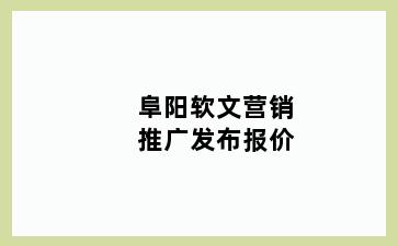 阜阳软文营销推广发布报价