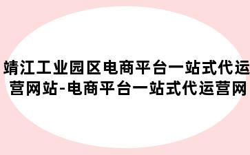 靖江工业园区电商平台一站式代运营网站-电商平台一站式代运营网站设计