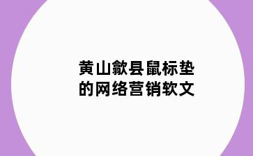 黄山歙县鼠标垫的网络营销软文