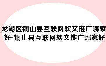 龙湖区铜山县互联网软文推广哪家好-铜山县互联网软文推广哪家好